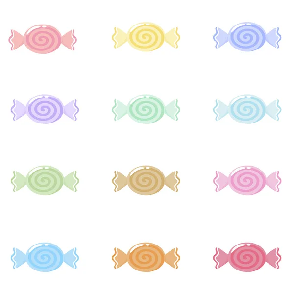 12 renkli pastel şeker resimlerinden oluşan bir koleksiyon. İçinde tatlı bir spiral tasarım ve sevimli ambalajlar var. Çocukların parti süslemeleri, şekerci dükkanları, tebrik kartları ve tatlı kalıpları için mükemmel.