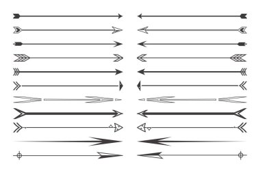 Web sitesi ve sosyal medya arkaplanı için ok şekilleri dizayn edildi 