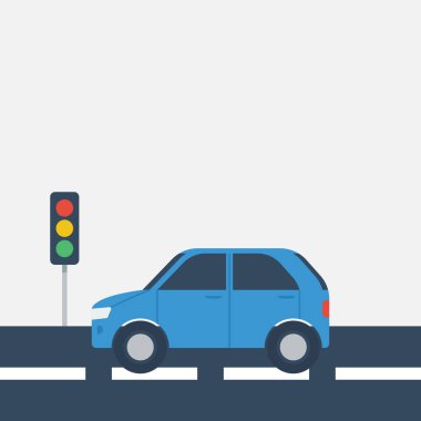 Tişört baskısı ve çıkartmaları için araba illüstrasyon tasarımı