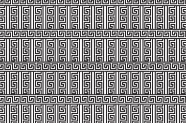 Yunan anahtar desen tasarımı ve geometrik şekiller 