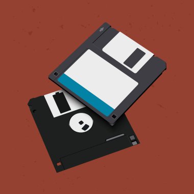 Sosyal medya şablonu gönderimi için 90 'ın aygıt illüstrasyonu