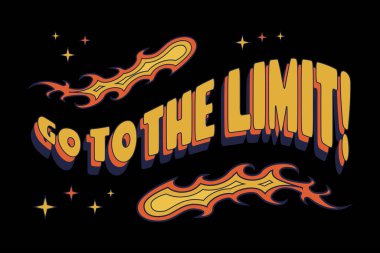 Ateş ve yıldız tasarım resimleme sanatıyla limit cümlesine git