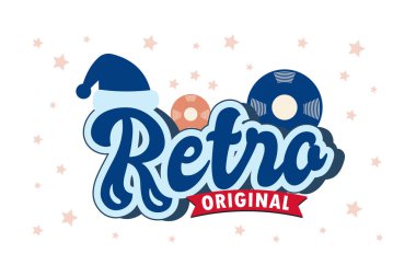 Sosyal medya postası için soyut antika tipografik tasarım