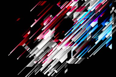 Soyut geometrik renkler tasarımı şekillendirir 