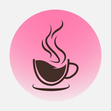 Kafe kafe logosu tasarımı ve sembolleri sanat