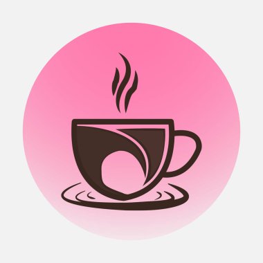 Kafe kafe logosu tasarımı ve sembolleri sanat