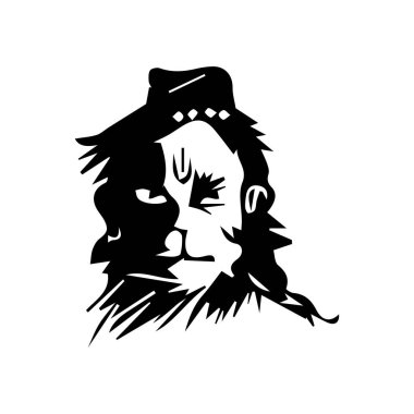 Lord Hanuman illüstrasyon tasarımı