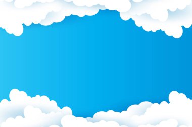 Sosyal medya şablonu için bulut paneli tasarımı 