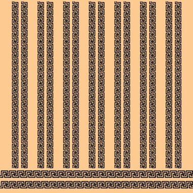 Sosyal Medya Şablonu ve bir sonraki projeniz için Soyut Geometrik Yunan Anahtar Deseni Tasarımı