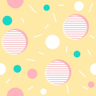  Kutu paketleme ve sosyal medya şablonu için Memphis desen tasarımı