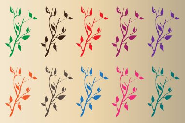 soyut çiçek desenli arkaplan tasarımı