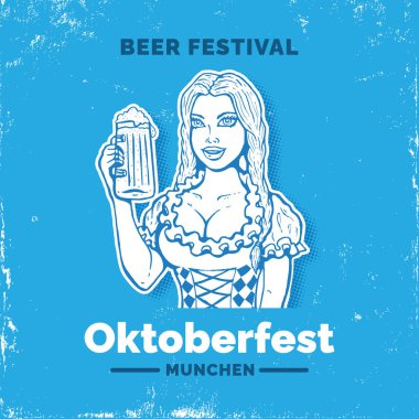 Instagram Paylaşımı İçin Mutlu Oktoberfest Sosyal Medya Şablonu