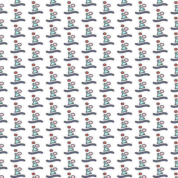 Marathon icon pattern design for social media template background and box packaging