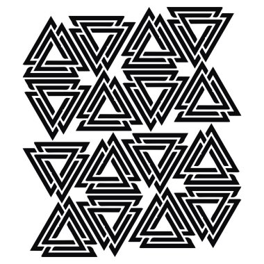 Sosyal Medya Şablonu ve bir sonraki projeniz için Soyut Geometrik Yunan Anahtar Deseni Tasarımı