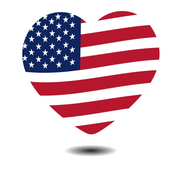 Jour de l'indépendance américaine, symboles américains, illustration vectorielle — Image vectorielle