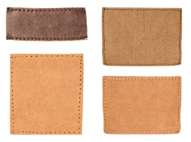 İzole Arkaplanda Denim Pantolon Etiketi.