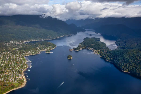 Luchtfoto van Vancouver City — Stockfoto