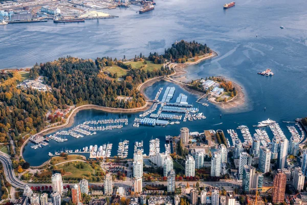 Vista aérea da cidade de Vancouver — Fotografia de Stock