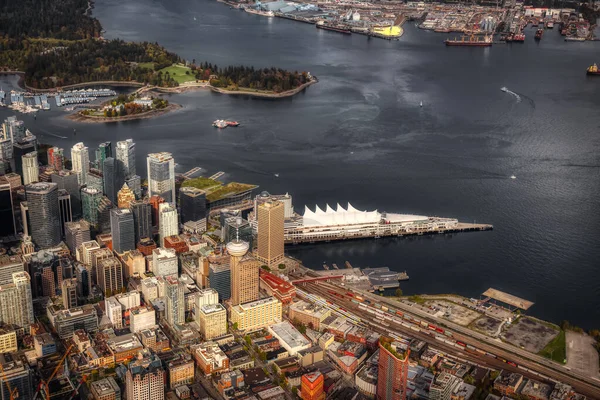 Vista aérea da cidade de Vancouver — Fotografia de Stock