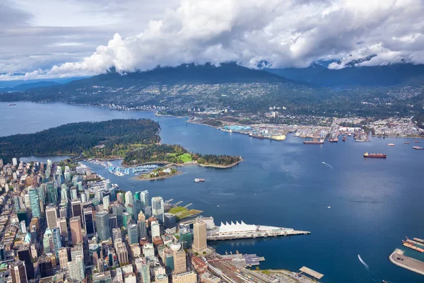 Vista aérea da cidade de Vancouver — Fotografia de Stock