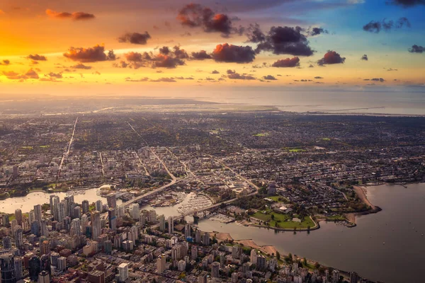 Luchtfoto van Vancouver City — Stockfoto