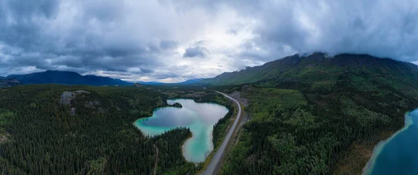 Vista aérea de Yukon, Canadá — Fotografia de Stock