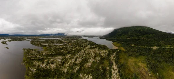 Вид з повітря на Юкон (Канада) — стокове фото