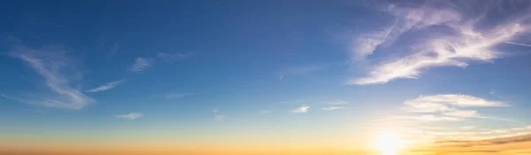 Beautiful Panoramic View of colorful cloudscape