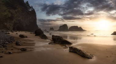 Ecola State Park, Cannon Beach, Oregon, United States clipart