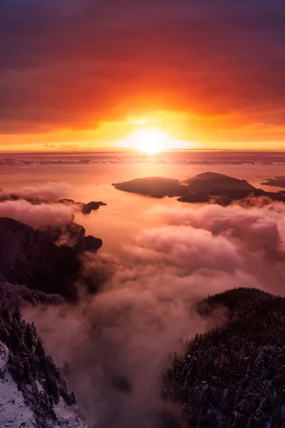 St Marks Summit, em Howe Sound, norte de Vancouver, Colúmbia Britânica, Canadá — Fotografia de Stock