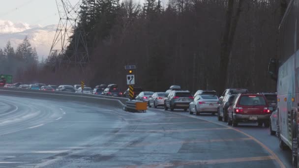 Gem de trafic pe mare la autostrada Sky — Videoclip de stoc