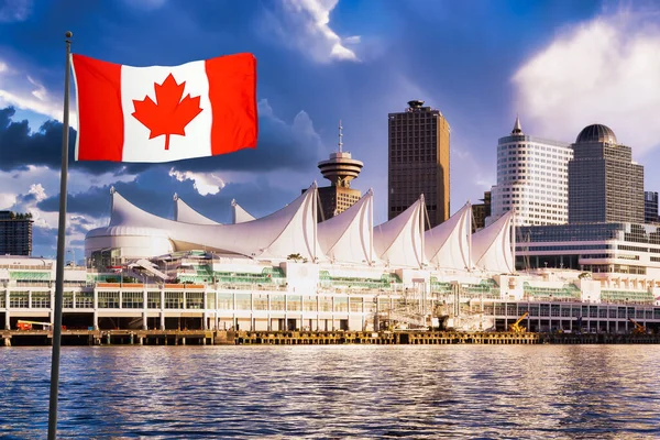 Vancouver belvárosa, BC, Kanada. — Stock Fotó