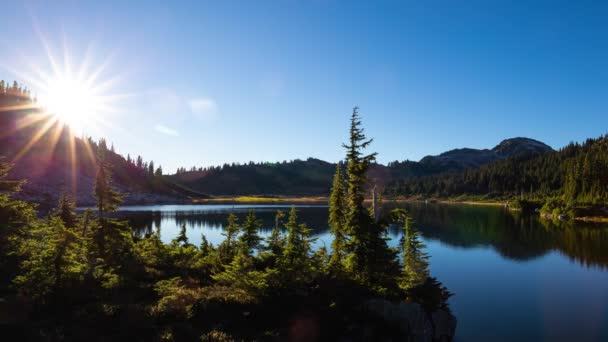 Čas vypršel. Pohled na krásné ledovcové jezero — Stock video