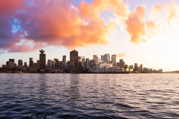 Canada Plaats en commerciële gebouwen in het centrum van Vancouver — Stockfoto