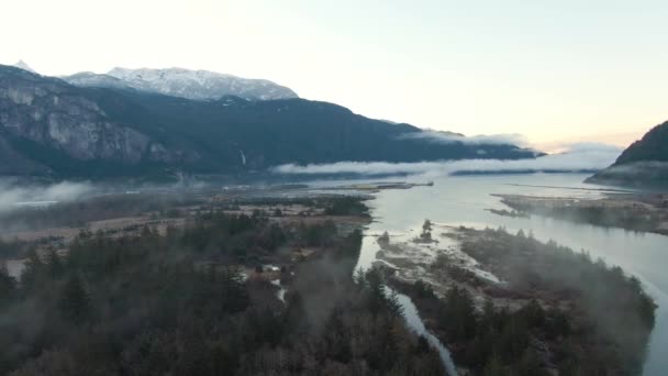 Воздушный ландшафт Канады — стоковое видео