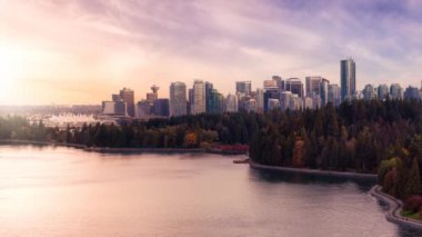 Sinemagraf Devamlı Döngü Animasyonu. Vancouver, British Columbia, Kanada