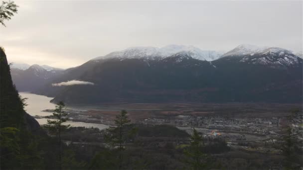 Paisagem de montanha canadense bela natureza — Vídeo de Stock
