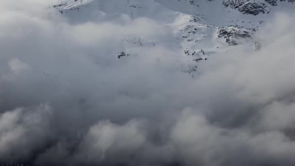 Piękny czas Lapse Widok Whistler Mountain i kanadyjski Krajobraz Przyrody — Wideo stockowe