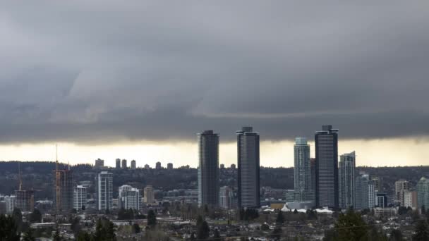 Time Lapse of Burnaby, Vancouver, Columbia Británica, Canadá. — Vídeos de Stock