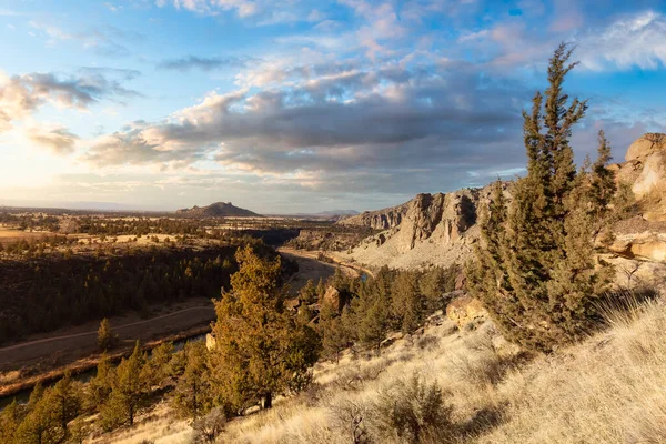 Beautiful American Landscape during a vibrant winter