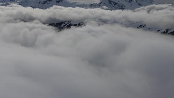 Piękny czas Lapse Widok Whistler Mountain i kanadyjski Krajobraz Przyrody — Wideo stockowe