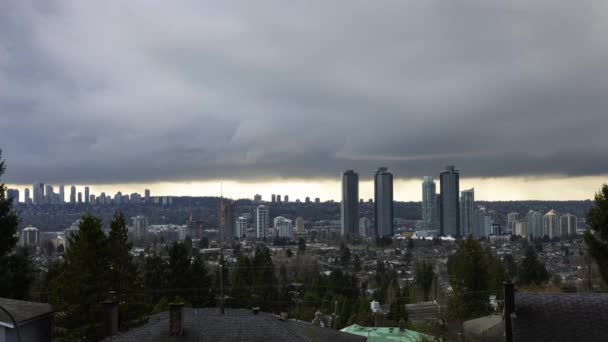 Time Lapse of Burnaby, Vancouver, Brits Columbia, Canada. — Stockvideo