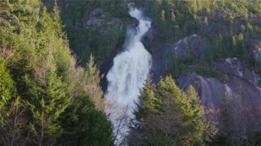 Shannon Şelalesi manzarası ve kanyondan akan su