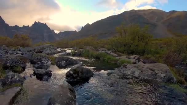 Lago Grizzly en Tombstone Territorial Park, Yukón, Canadá. — Vídeos de Stock