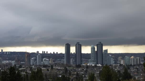 Time Lapse of Burnaby, Vancouver, Brits Columbia, Canada. — Stockvideo