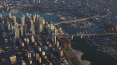 Modern Downtown City 'nin hava görüntüsü