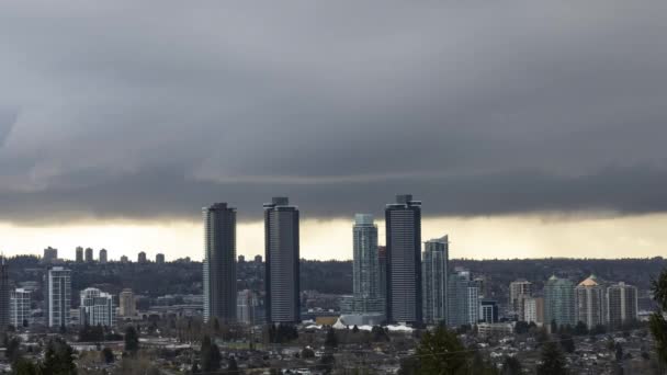 Time Lapse of Burnaby, Vancouver, Brits Columbia, Canada. — Stockvideo