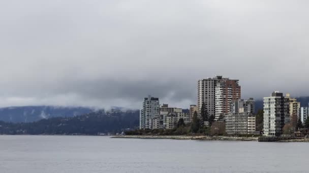 Time Lapse of a Modern City Buildings na costa oeste do Oceano Pacífico — Vídeo de Stock