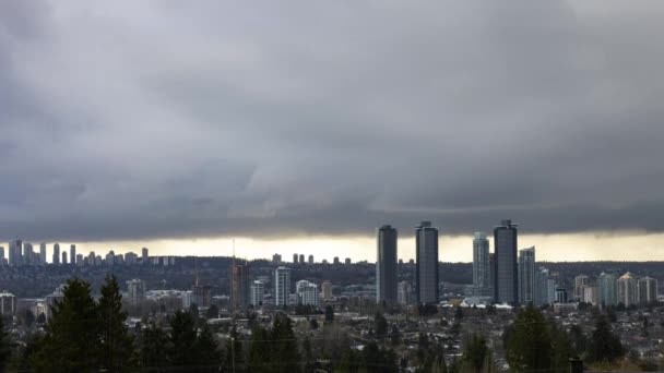 Time Lapse of Burnaby, Vancouver, Brits Columbia, Canada. — Stockvideo