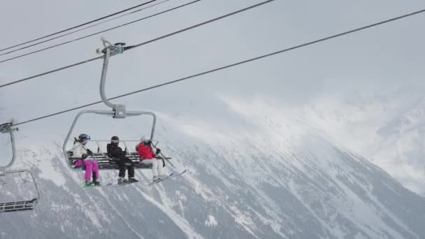 Whistler Ski Resort, Britská Kolumbie, Kanada. — Stock video